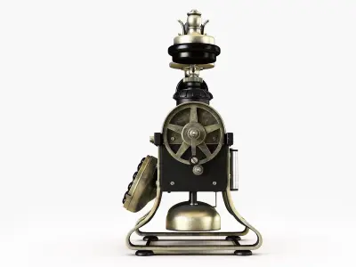 Eiffel Tower 1892 reproduction phone Low-poly 3D model