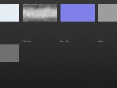 Road in snow seamless texture 3D model