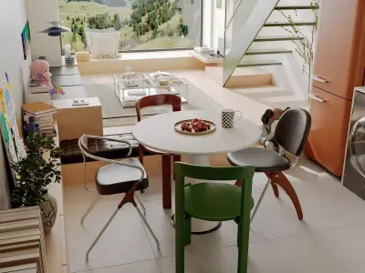 Stockholm Interior scene 3D model