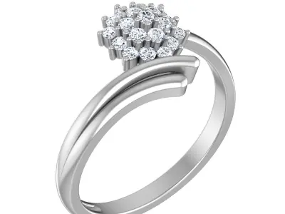 35 Diamond Ring 3dm stl renders details  3D Model Pack