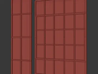 Loft windows Low-poly 3D model purchase