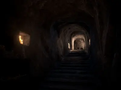 Ancient Catacombs Low-poly 3D model
