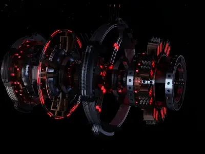 Alien Spaceship 3D model
