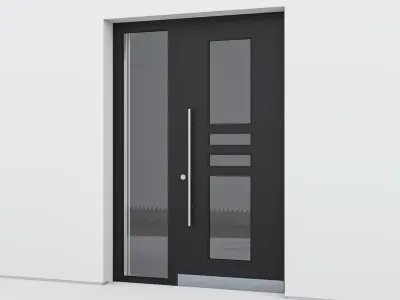 Aluminium door 139 3D model