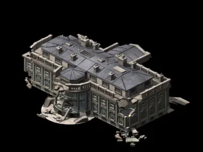 Different dimension - architecture - ruins 05 3D model