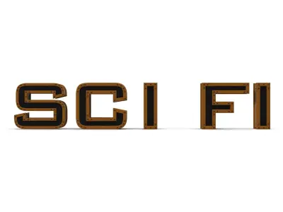 SCI FI Logo 3D model