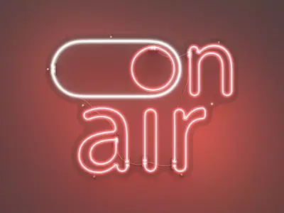 On Air 1 - Neon Sign 3D model