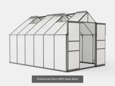 Collection of Greenhouse Mars 9900 - 3 Models 3D Model Pack