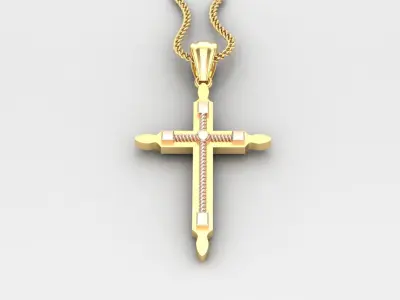 Cross Light Gold 4CP071 3DM STL 3D model