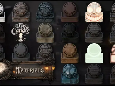 3DT Haunted Village Modular Asset Pack Low-poly 3D model