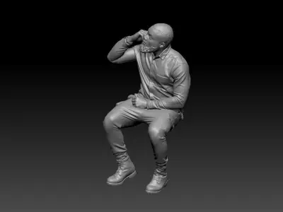 human man pack 3D print model