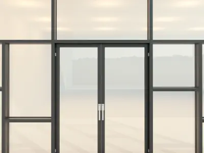 Panoramic glazing Stained glass 26 Low-poly 3D model