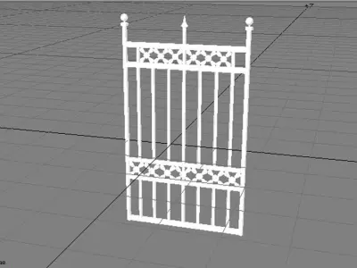 Steel Gate Type 5 3D model