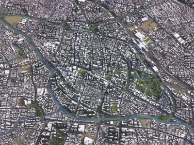 Changzhou - 3D City Model Low-poly 3D model
