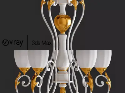 White Stork chandleir 3D model