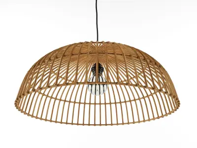 Country Pendant Lamp Rattan 55 Magna 3D model