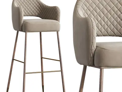 Modern barstool 3D model