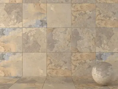 Stone Wall Tiles Kayah Autumn 80x80 Set 1 Texture