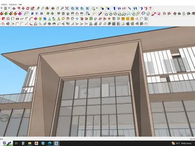 Modern office Building 3d model 3D model