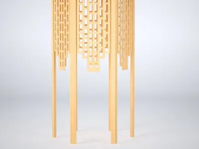 Hexagon Shaped Teepo 3D model