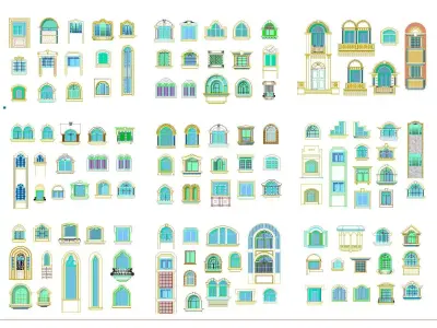 AutoCAD 2D DWG blocks templates drawings 3D model
