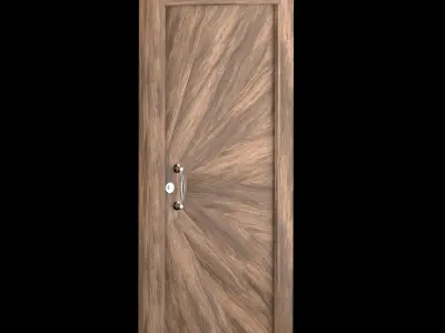 Interior-exterior Wooden Door 3D model order
