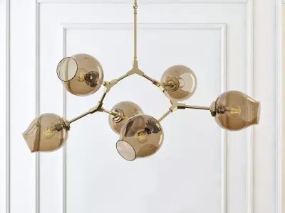 Chandelier  bubble chandelier 6 smoke 3D model