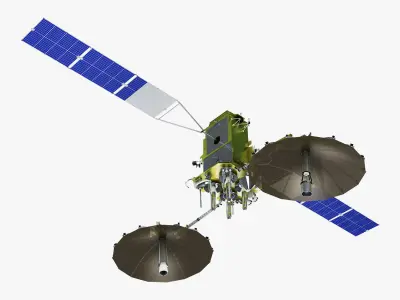 Artificial Satellite Loutch 5V 3D model