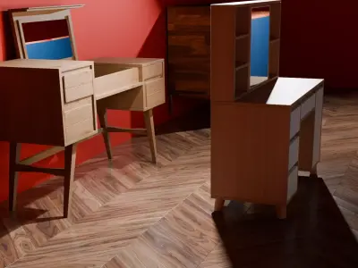 Modern Furniture Starter Pack  15 Essential Interior Assets 3D model