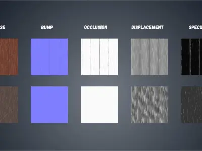 Stylized Wooden planks texture pack Texture