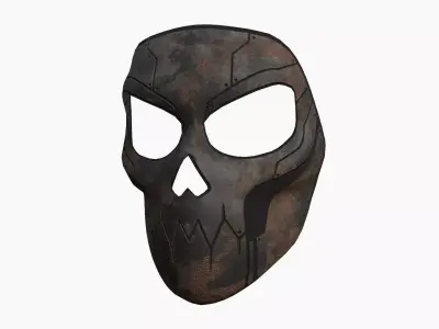 Scifi Skull Mask A03 - Fantasy Character Design Low-poly 3D model