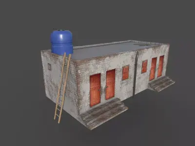 Village House 2 Low-poly 3D model