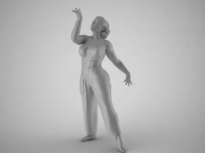 Woman Light as a Feather 3D print model