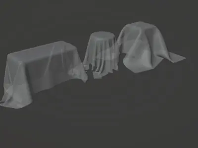 Dynamic Fabric Simulation Pack Versatile Textile Realism 3D model
