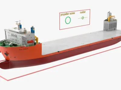  Blue Marlin Heavy Lift Vessel Rigged 