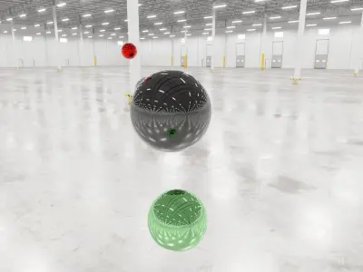 HDRI - Warehouse Interior 10 v2 - 2 versions - 8192x4096 Texture