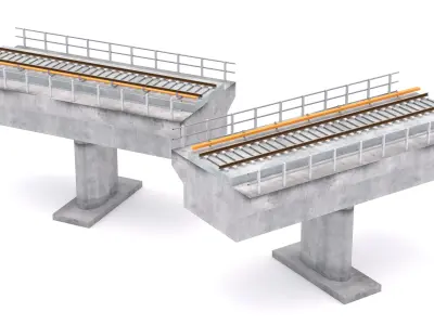 Railway Bridge 3D model