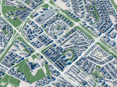 Reykjavik City Iceland 3D model