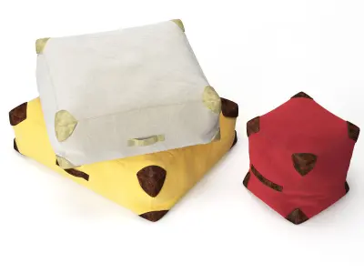 Phileas Floor Cushions 3D model