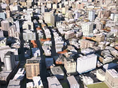 City 27 Low-poly 3D model