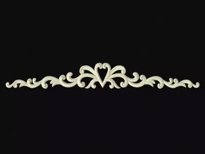 dekor spiral wand 3D model