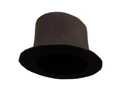  Steampunk  hat Low-poly 3D model