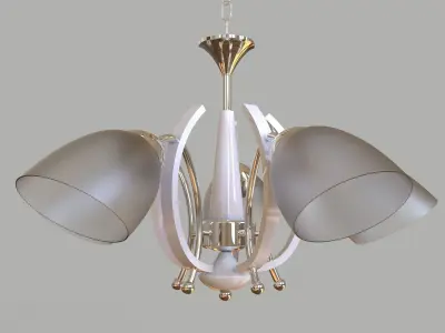 chandelier-wood-2856 modern chandelier 3D model