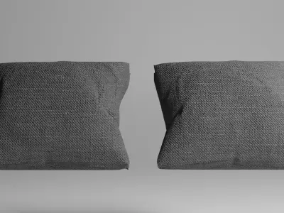 Mid-Century Modern Loveseat Sofa 3D Model Low-poly 3D model