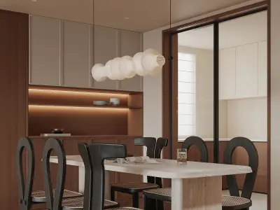 apartment interior scenes      3D model 9