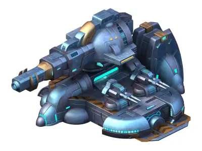 Spaceship - Guardian Fortress 05 3D model