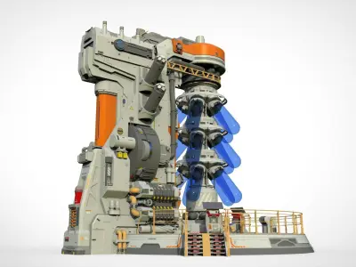 Sci-fi incubator 3D model