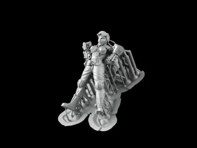 Cyber girls 3D print model