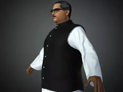 Bongobondhu Sheikh Mujibur Rahman 3d model 3D model