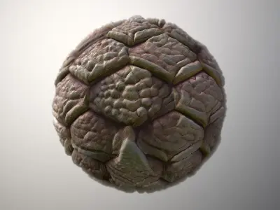Material Skin Monster 42 Seamless PBR Texture Texture